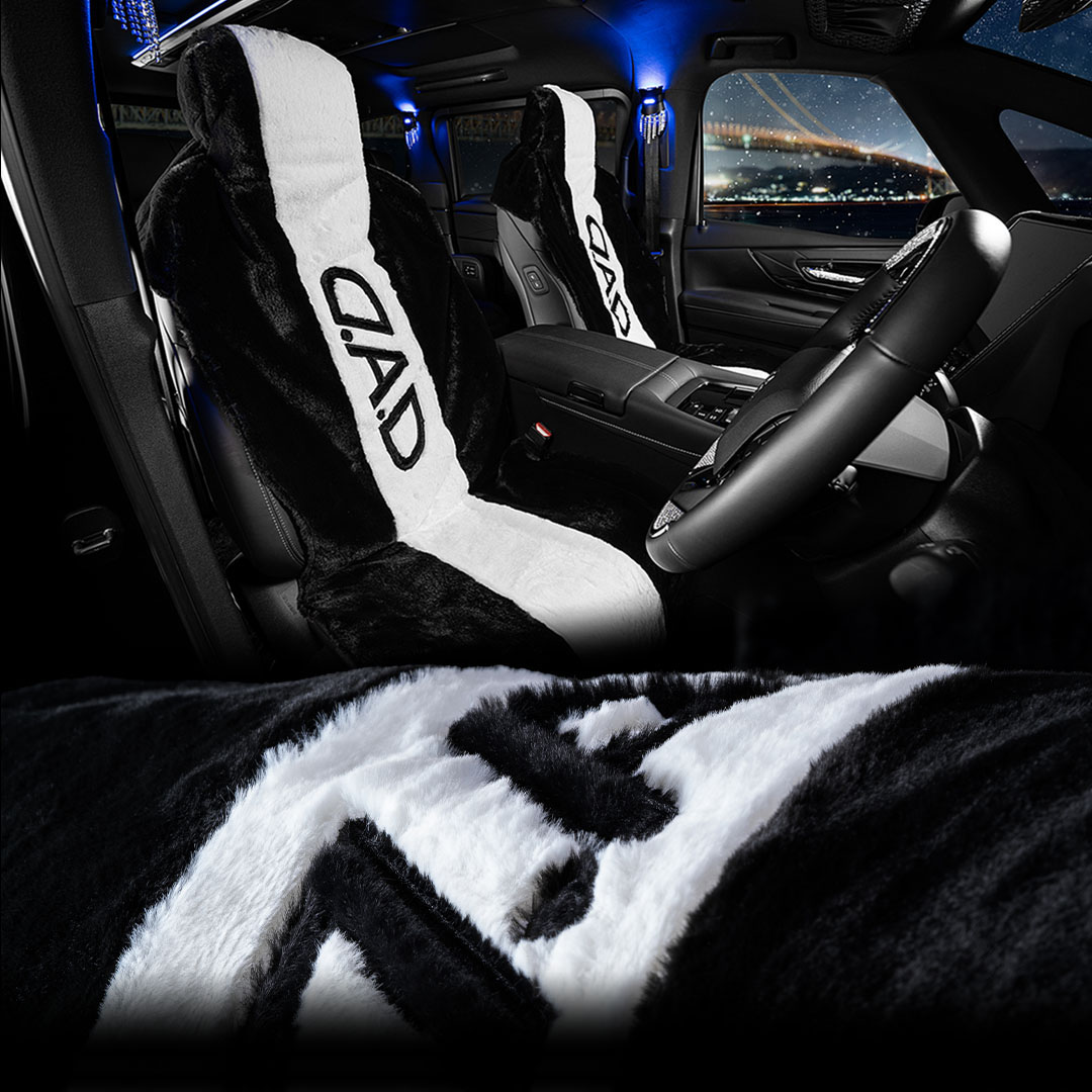 MOFU MOFU SEAT COVER BLACK/WHITE【HA726-01-01】